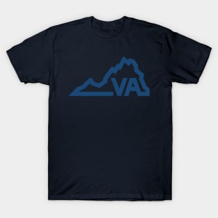 Minimal Virginia Silhouette Design T-Shirt